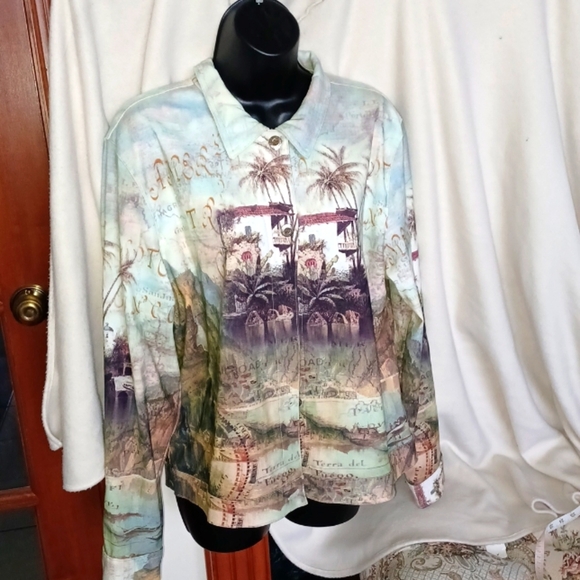 Vintage 90s Impulse California Button Up Jacket XL - Picture 1 of 3